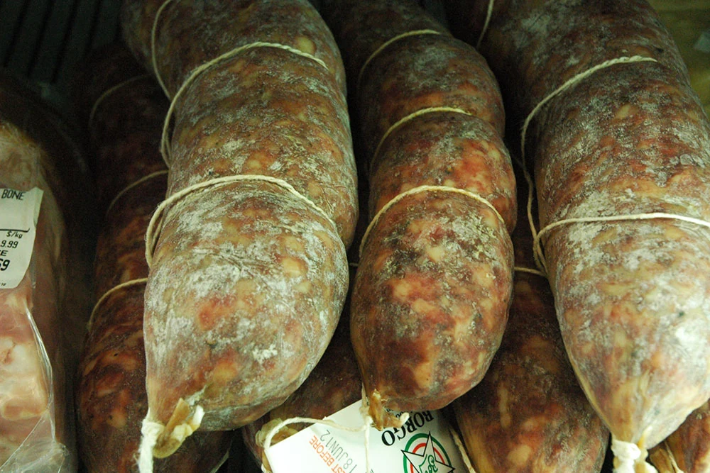 Italian salami and cured meats from the Amici deli